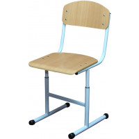 Scaun scolar pe carcasa rotunda reglabil pe inaltime