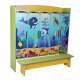 Шкаф детский для раздевалки пятиместный Подводный мир