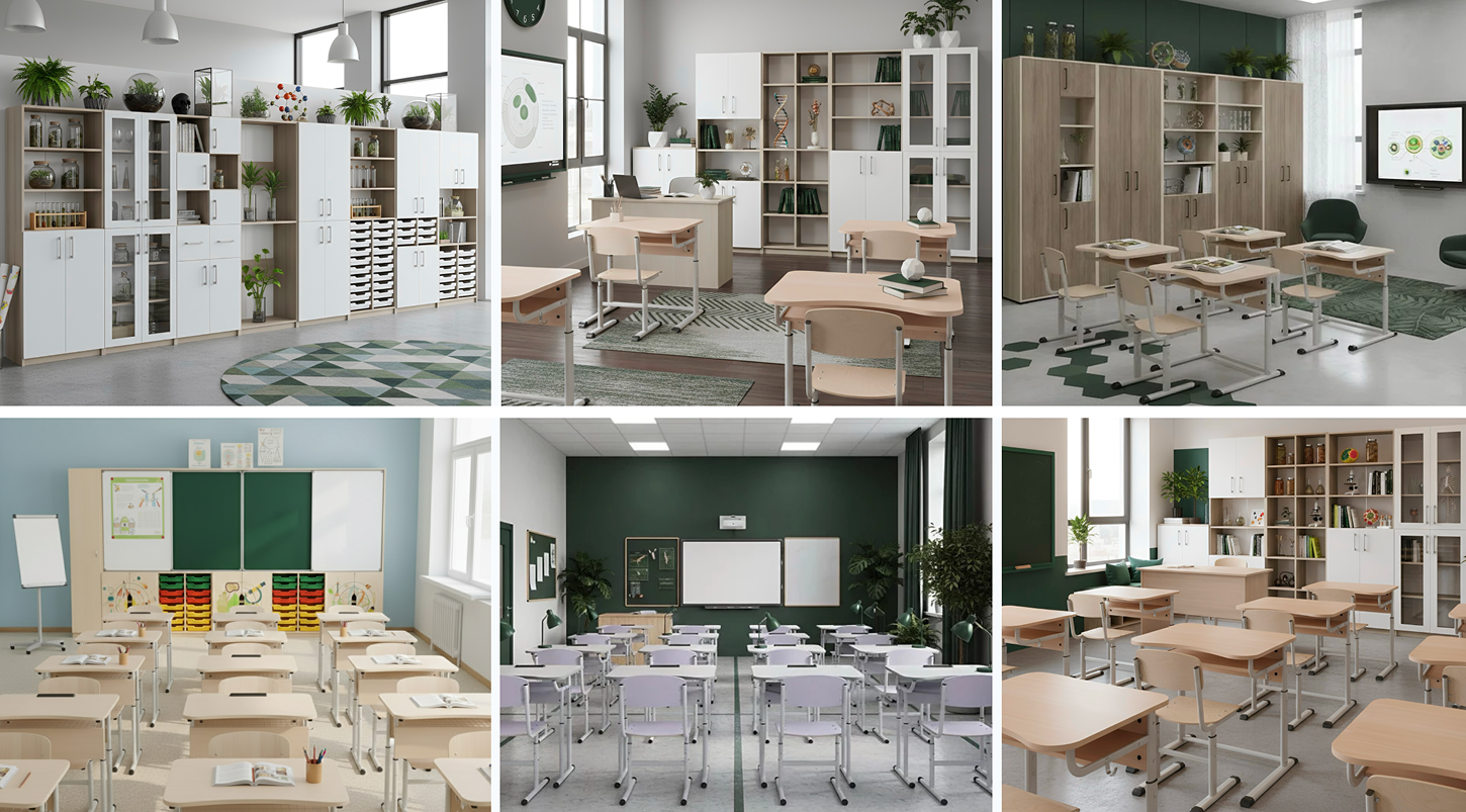 Съвременни мебели за училища и офиси