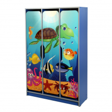 Гардероб детски трикрилен "Подводен свят" 