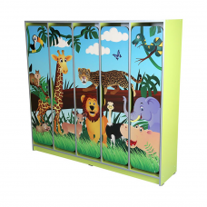 Гардероб детски петикрилен "Сафари"  