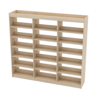 Етажерка двустранна, 18 рафта