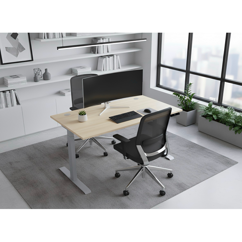 Електрически регулируемо бюро, двукомпонентно с две степени