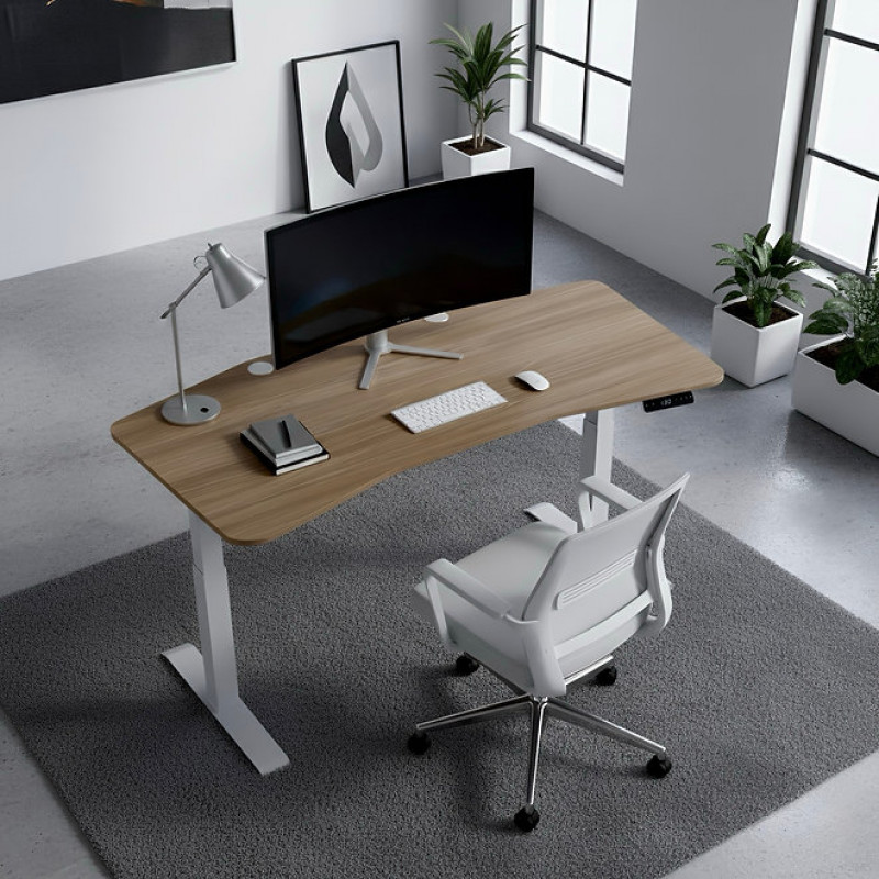 Електрически регулируемо бюро, двукомпонентно с две степени