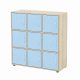 Шкаф за съхранение с 9 клетки