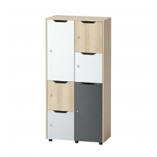 Шкаф за съхранение с 6 клетки