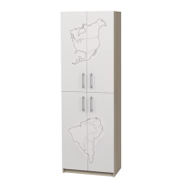  Затворен шкаф с 4 врати с фотопечат