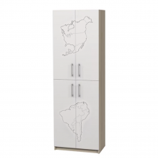  Затворен шкаф с 4 врати с фотопечат