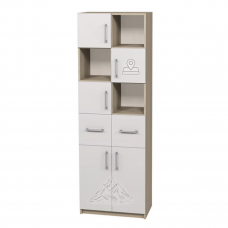 Шкаф с 5 врати комбиниран с фотопечат