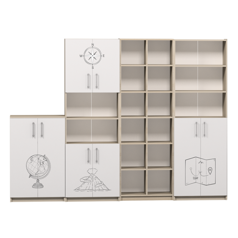 Комплект шкафове за кабинета по география