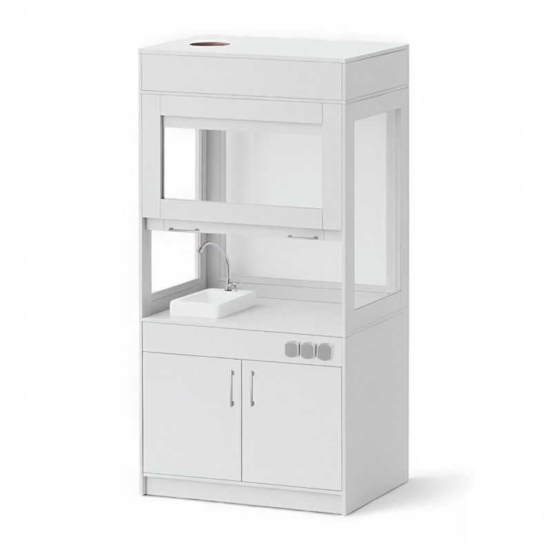 Демонстрационна маса с HPL покритие и три контакта