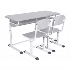 Двуместен комплект училищни мебели