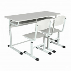 Двуместен комплект училищни мебели