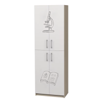  Затворен шкаф с 4 врати с фотопечат