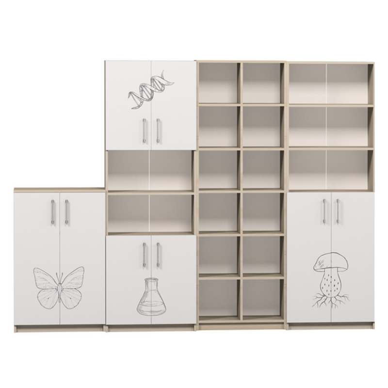 Комплект шкафов для кабинета биологии