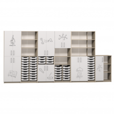 Комплект шкафов для кабинета биологии