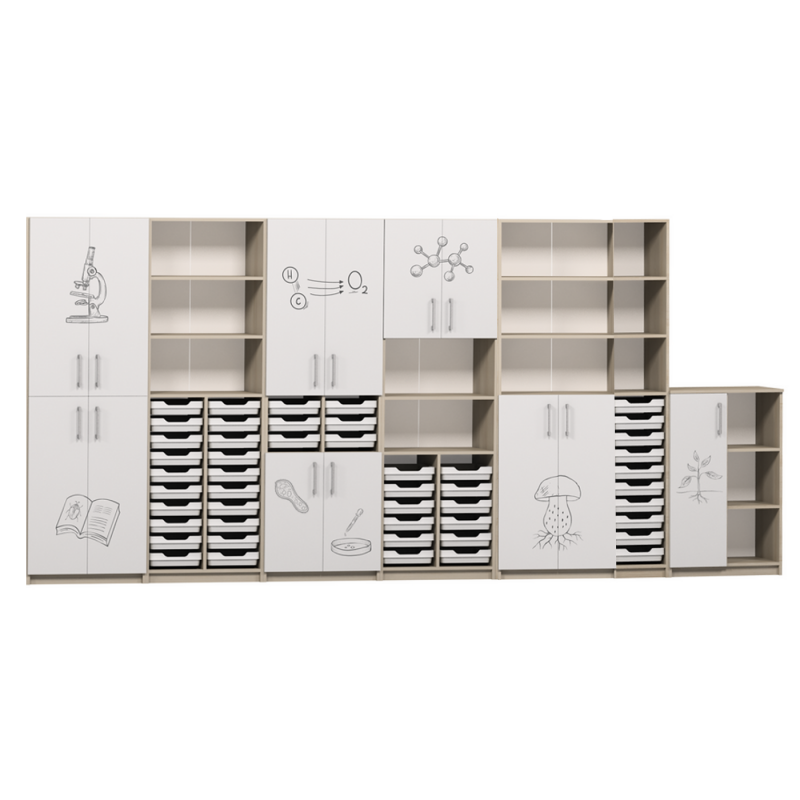 Комплект шкафов для кабинета биологии