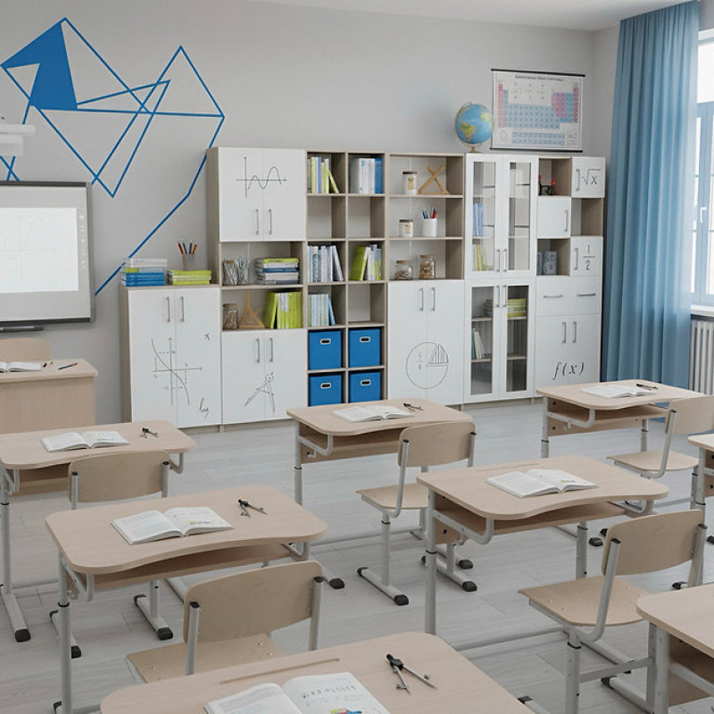 Шкаф 5-ти дверный комбинированный с фотопечатью