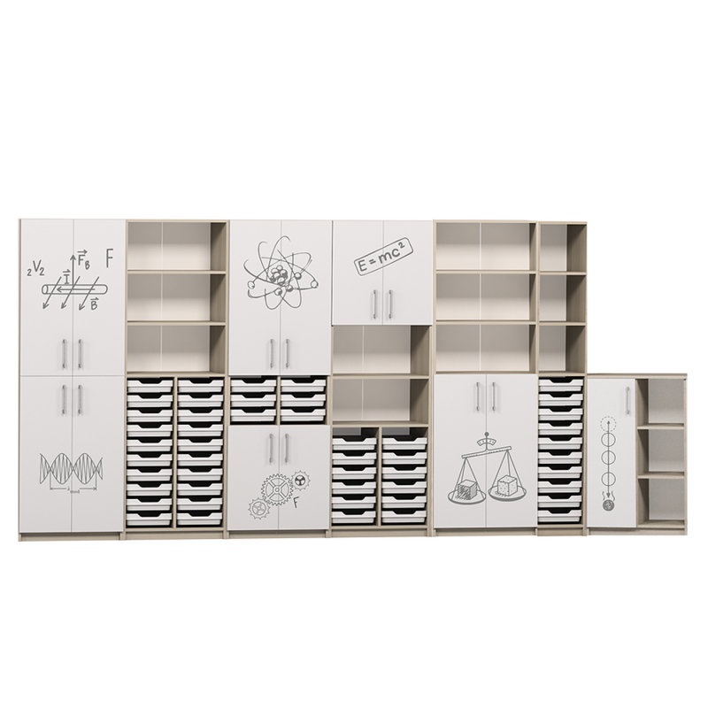 Комплект шкафове за кабинета по физика