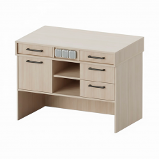 Masă demonstrativă cu trei prize Pro Line și acoperire HPL