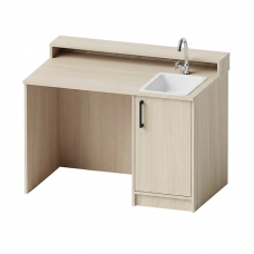 Стол демонстрационный Pro Line с мойкой и покрытием HPL