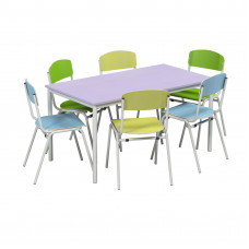 Set pentru cantina cu 6 locuri cu acoperire HPL
