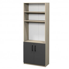 Полузатворен шкаф с рафтове.