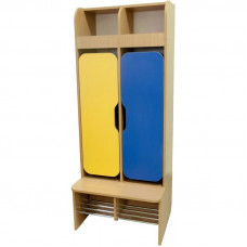 Детски шкаф за съблекалня двукрилен