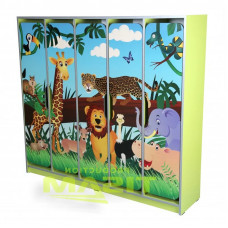 Гардероб детски петикрилен "Сафари"  
