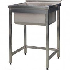 Мивка заварена едносекционна с ширина 600 мм