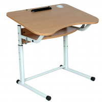 Парта-трансформер одноместная на плоскоовальном каркасе