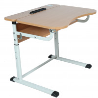 Парта-трансформер одноместная на плоскоовальном каркасе