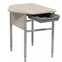 Bancă scolara individuala modulară,optional cu cutie de depozitare, reglabilă pe grupe de înălțime 4 - 7