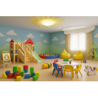 Set mobilier pentru zona de joacă