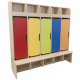 Шкаф детский для раздевалки пятместный